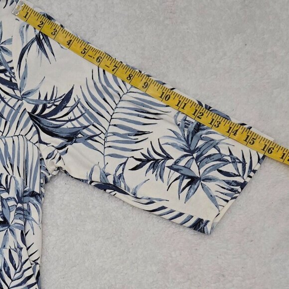 J. Jill Wearever Tropical Frond Print Tunic Top Rayon Blend 2X Packable - Picture 9 of 13